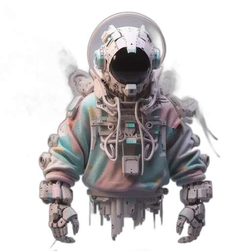 robot, jacket, face, mask transparent PNG cut-out