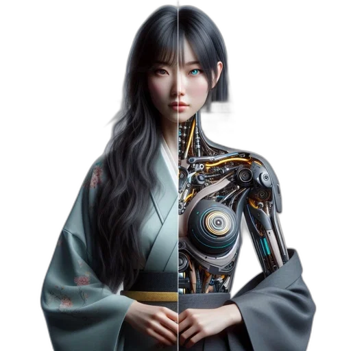 dress, face, jewelry, staff transparent PNG cut-out