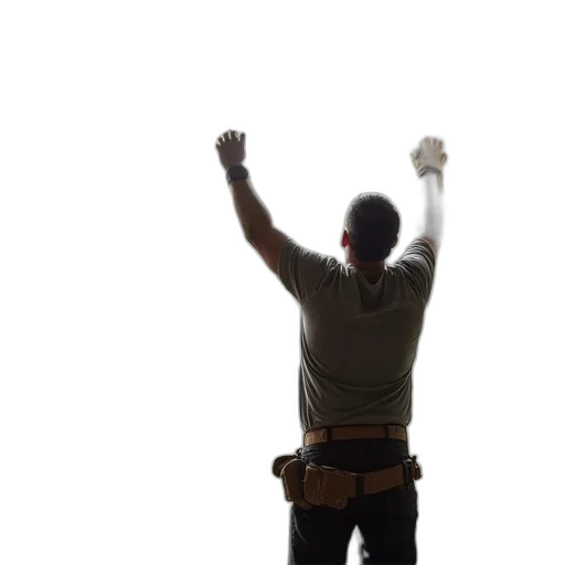 staff, weapon, sword, 3d render transparent PNG cut-out