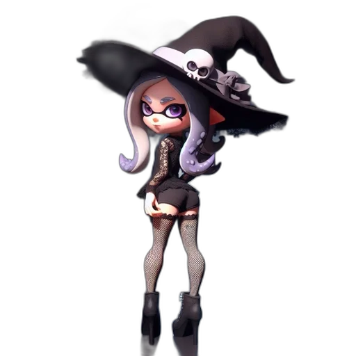 staff, hat, dress, weapon transparent PNG cut-out