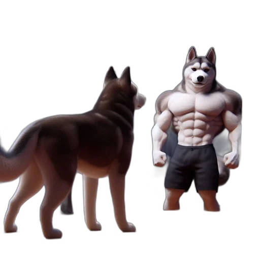 animal, creature, 3d render, concept art transparent PNG cut-out