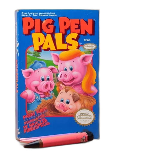 3d render, nes, game, cartridge transparent PNG cut-out
