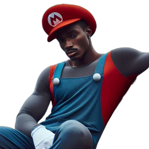 hat, 3d render, concept art, man transparent PNG cut-out