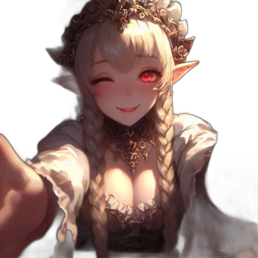 dragon, dress, staff, crown transparent PNG cut-out