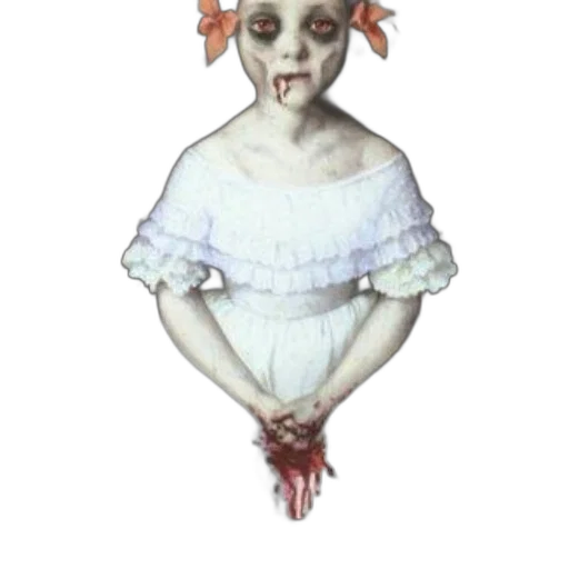 creature, dress, staff, mask transparent PNG cut-out