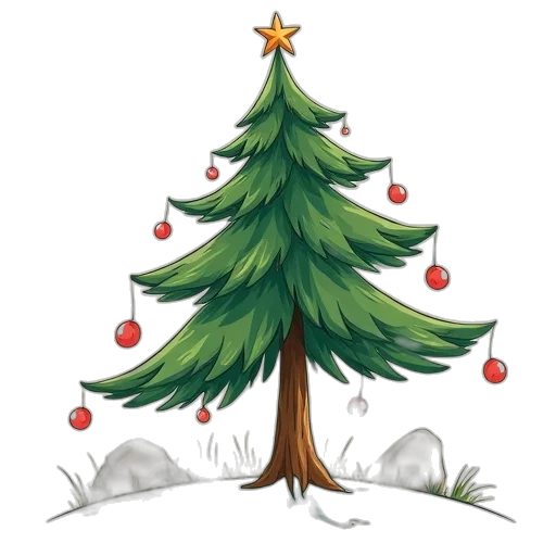 tree, quirky, cartoon, doodle transparent PNG cut-out