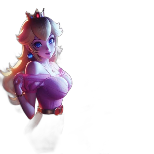 crown, dress, 3d render, concept art transparent PNG cut-out