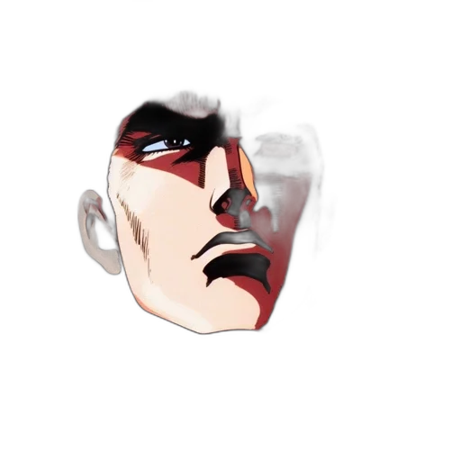 mask, face, staff, comic book art transparent PNG cut-out