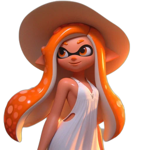 dress, hat, weapon, hair transparent PNG cut-out