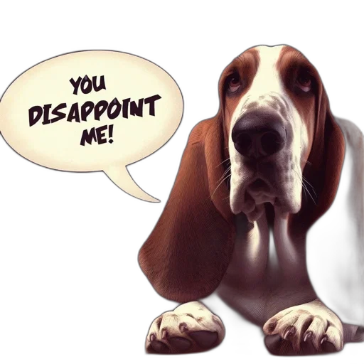 photorealistic, close-up, portrait, disappointed-looking transparent PNG cut-out