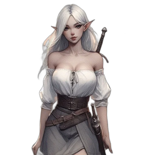 staff, weapon, sword, dress transparent PNG cut-out