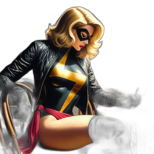 comic book art, concept art, golden, woman transparent PNG cut-out