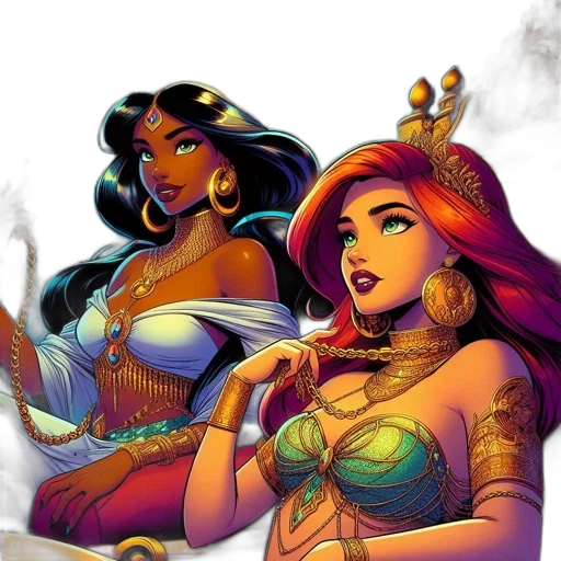 jewelry, comic book art, fantasy art, concept art transparent PNG cut-out