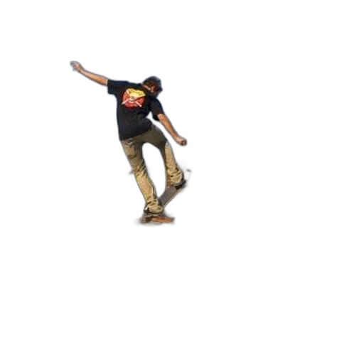 creature, shoes, jacket, staff transparent PNG cut-out