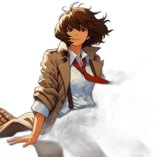 jacket, staff, weapon, concept art transparent PNG cut-out