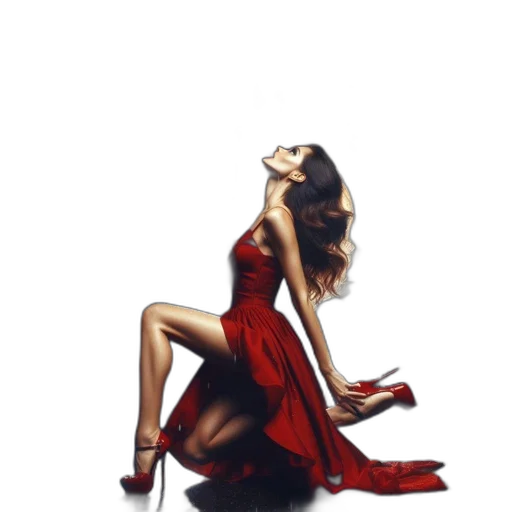 dress, shoes, photorealistic, concept art transparent PNG cut-out