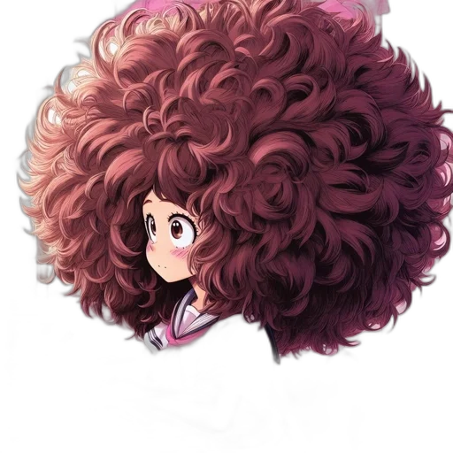 hair, crown, face, creature transparent PNG cut-out