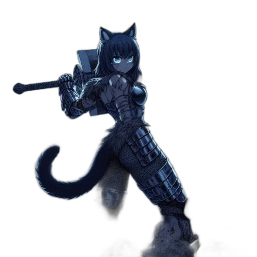 weapon, staff, animal, robot transparent PNG cut-out