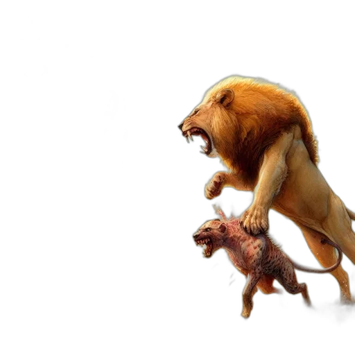 animal, creature, concept art, 3d render transparent PNG cut-out