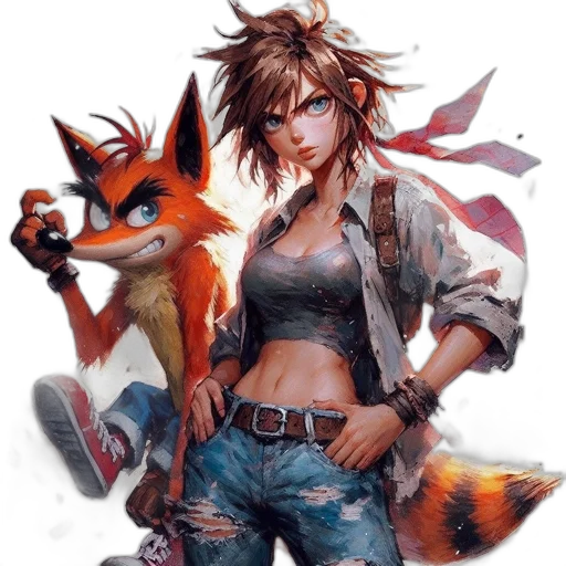 concept art, fantasy art, pixel art, comic book art transparent PNG cut-out
