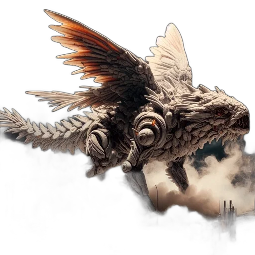 dragon, creature, animal, weapon transparent PNG cut-out