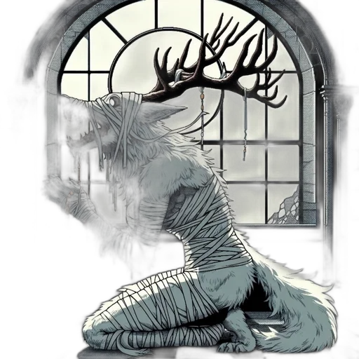 creature, animal, dragon, staff transparent PNG cut-out