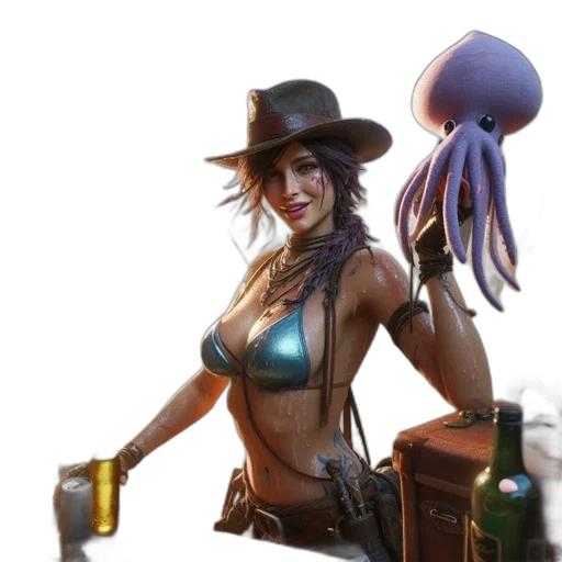 hat, staff, weapon, concept art transparent PNG cut-out