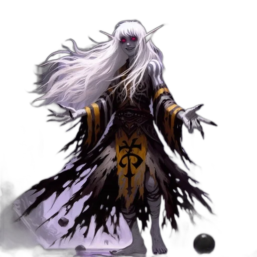 staff, creature, hair, concept art transparent PNG cut-out