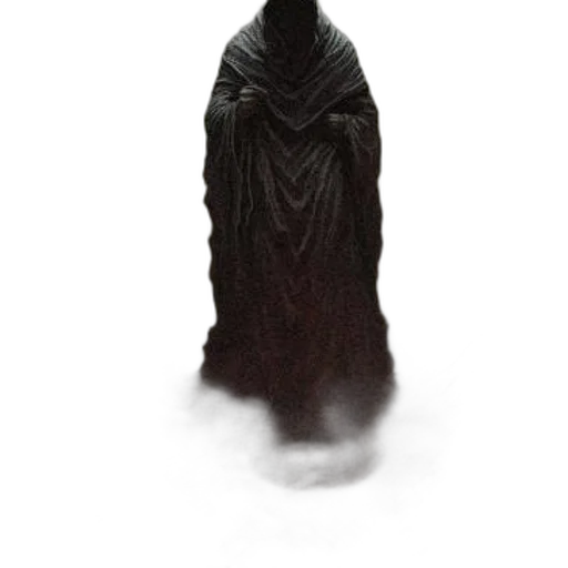 mask, dress, staff, creature transparent PNG cut-out