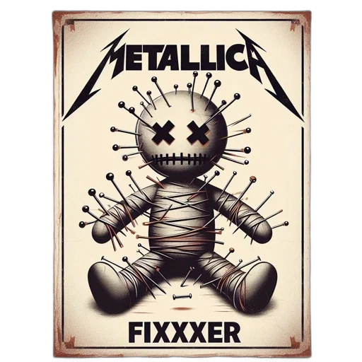 robot, weapon, pixel art, metallica transparent PNG cut-out