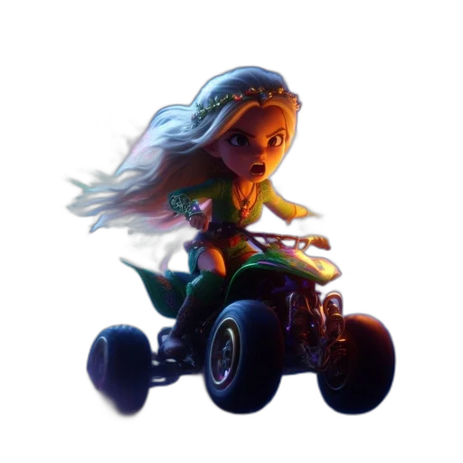 car, robot, hair, concept art transparent PNG cut-out