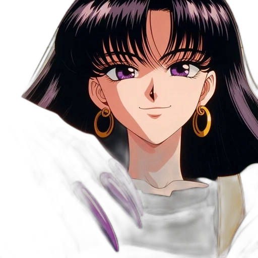 face, jewelry, anime, vaporwave transparent PNG cut-out