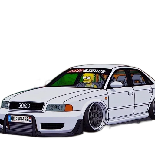 car, photorealistic, concept art, 3d render transparent PNG cut-out