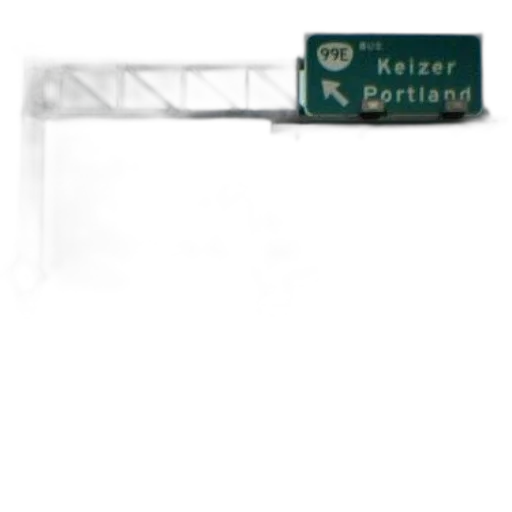 highway, sign, points, keizer transparent PNG cut-out