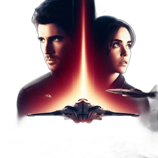 concept art, comic book art, outer space, fire transparent PNG cut-out