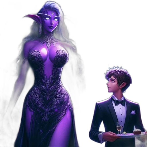 dress, concept art, fantasy art, comic book art transparent PNG cut-out
