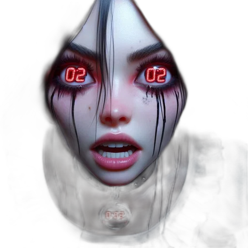 face, mask, creature, concept art transparent PNG cut-out