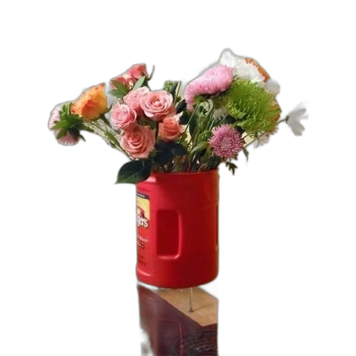flower, bottle, 3d render, photorealistic transparent PNG cut-out