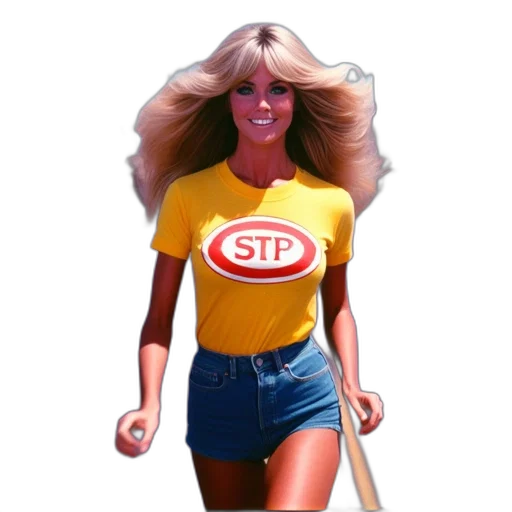 staff, woman, long, blond transparent PNG cut-out