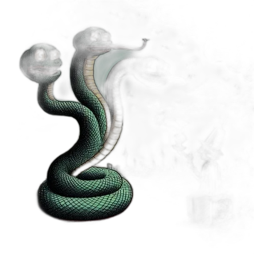 dragon, staff, mask, creature transparent PNG cut-out
