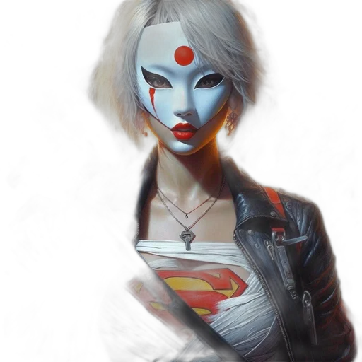 mask, face, comic book art, concept art transparent PNG cut-out