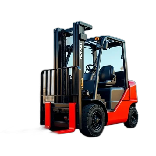 toyota, forklift, has, single transparent PNG cut-out