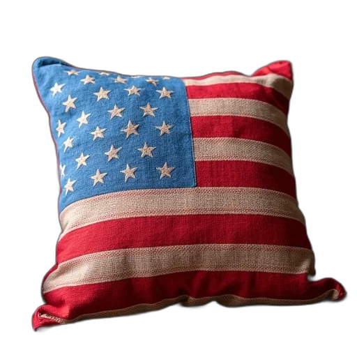 rally, america, logo, pillow transparent PNG cut-out