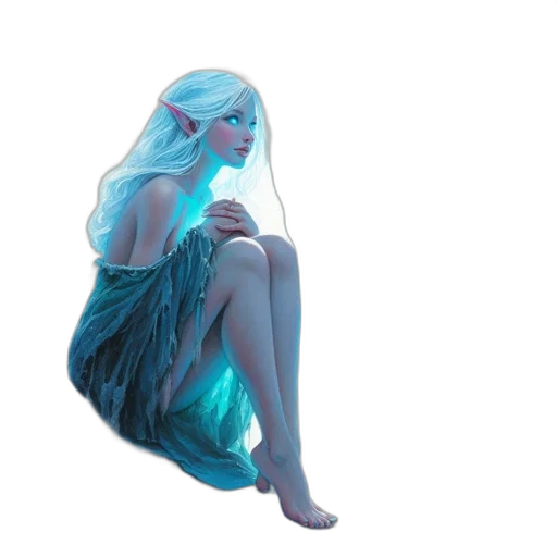 dress, creature, mask, hair transparent PNG cut-out