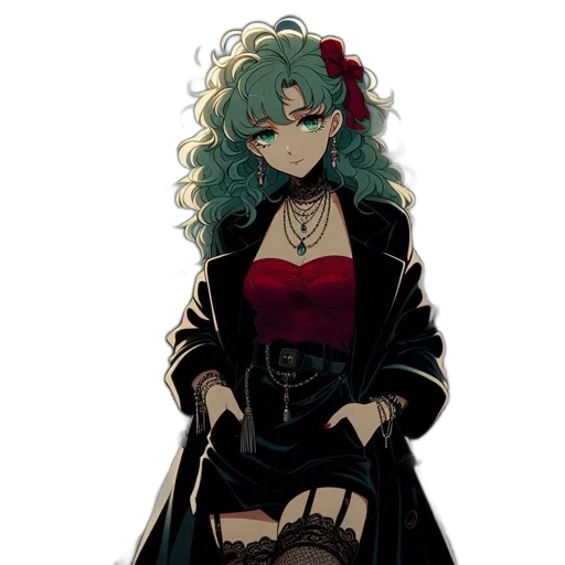 dress, staff, jacket, pixel art transparent PNG cut-out
