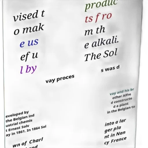solvay, process, developed, ernest transparent PNG cut-out
