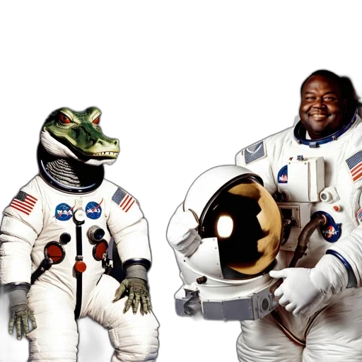 concept art, outer space, humorous, take transparent PNG cut-out