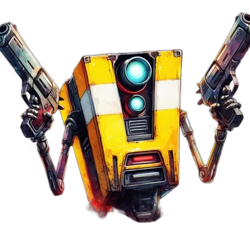 robot, weapon, staff, concept art transparent PNG cut-out
