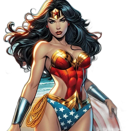 comic book art, concept art, cartoon, fantasy art transparent PNG cut-out