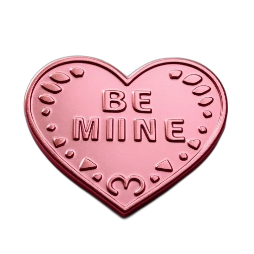 coin, says, mine, valentine transparent PNG cut-out